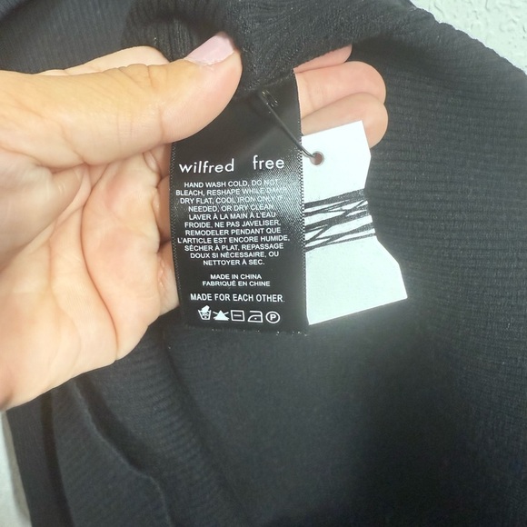 NWT Wilfred Free Cut Out Knit Tank Mini Dress Sz Medium - Picture 8 of 9